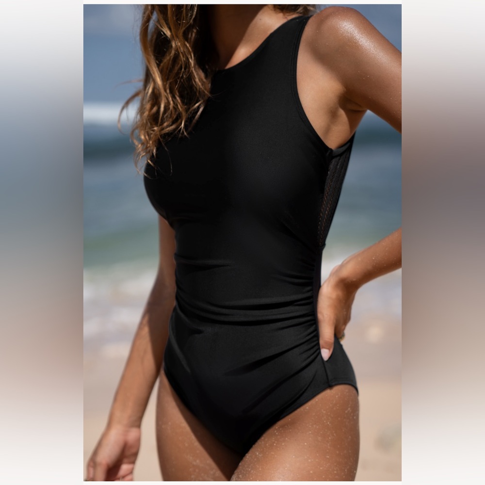 NWT Black Tummy Control One Piece